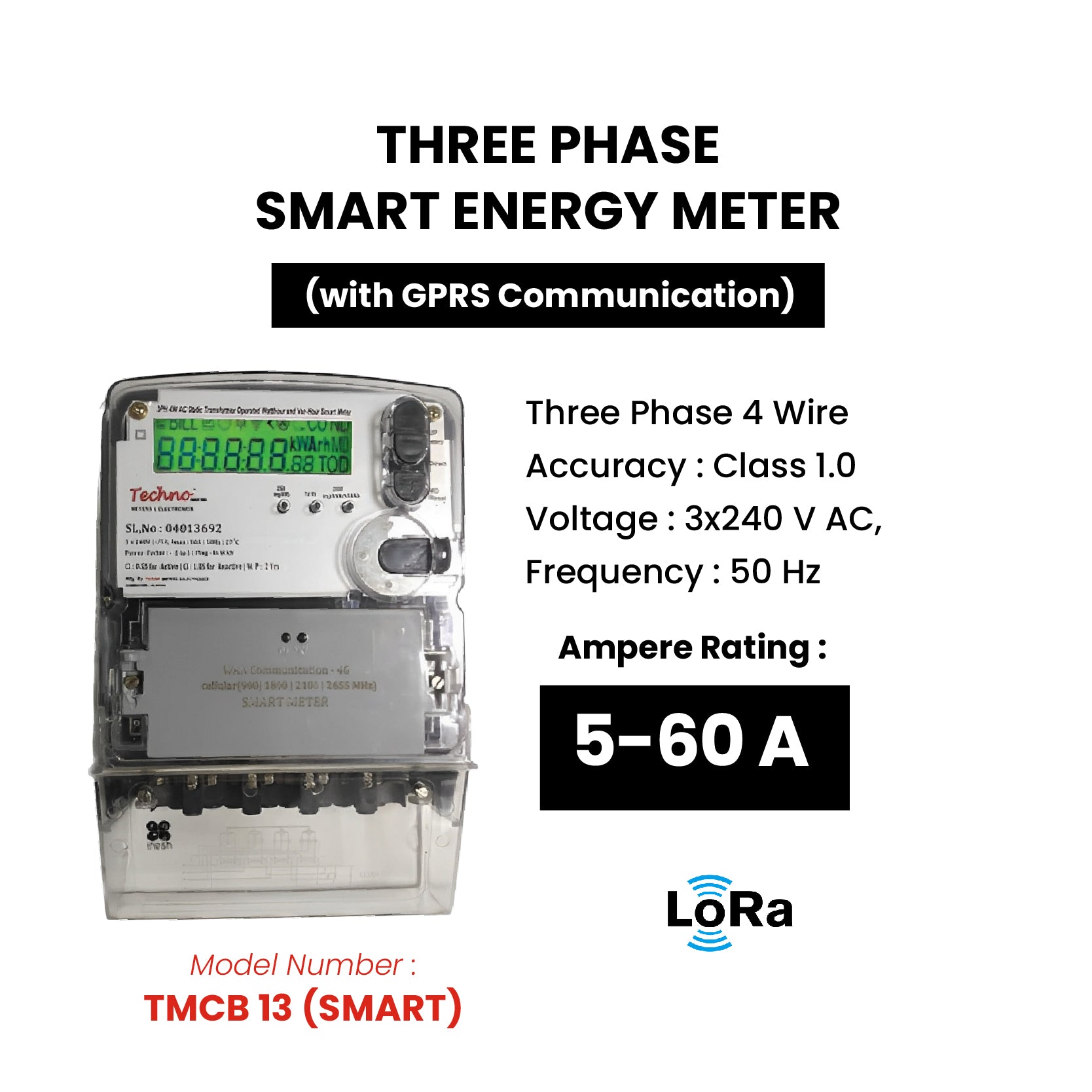 THREE PHASE SMART ENERGY METER (5-60 A)