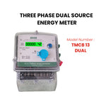 THREE PHASE DUAL SOURCE ENERGY METER (10-60 A)