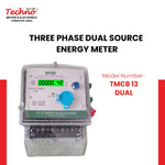 THREE PHASE DUAL SOURCE ENERGY METER (10-60 A)