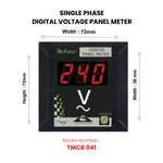 SINGLE PHASE DIGITAL PANEL VOLTMETER