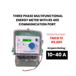 THREE PHASE ENERGY METER WITH RS 485 (10-40 A)
