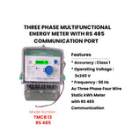 THREE PHASE ENERGY METER WITH RS 485 (10-100 A)
