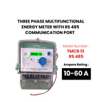 THREE PHASE ENERGY METER WITH RS 485 (10-60 A)