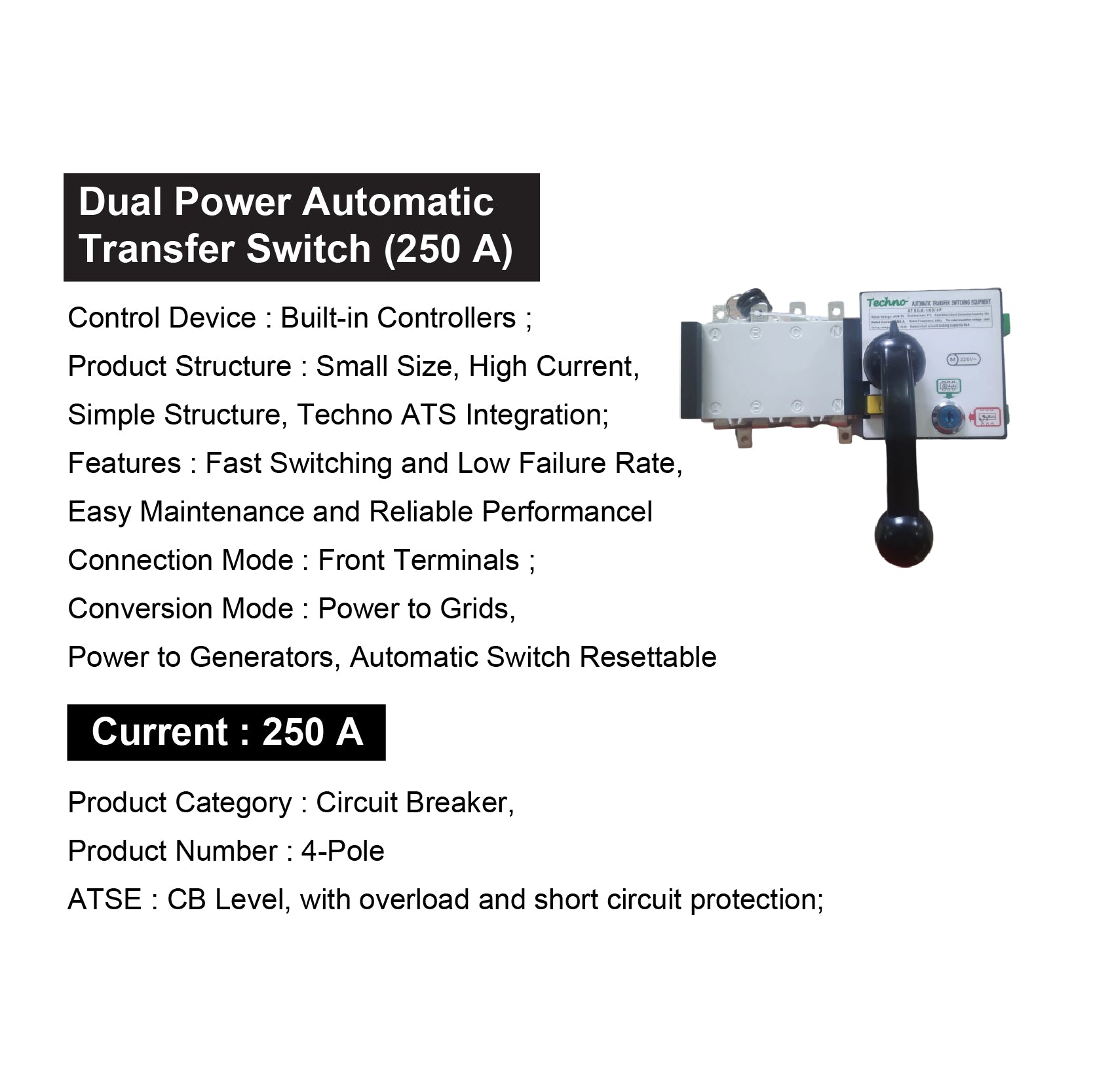 AUTOMATIC TRANSFER SWITCHES_250A