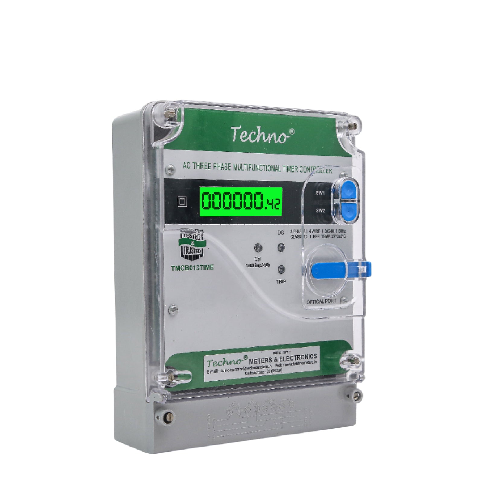 THREE PHASE TIMER ENERGY METER