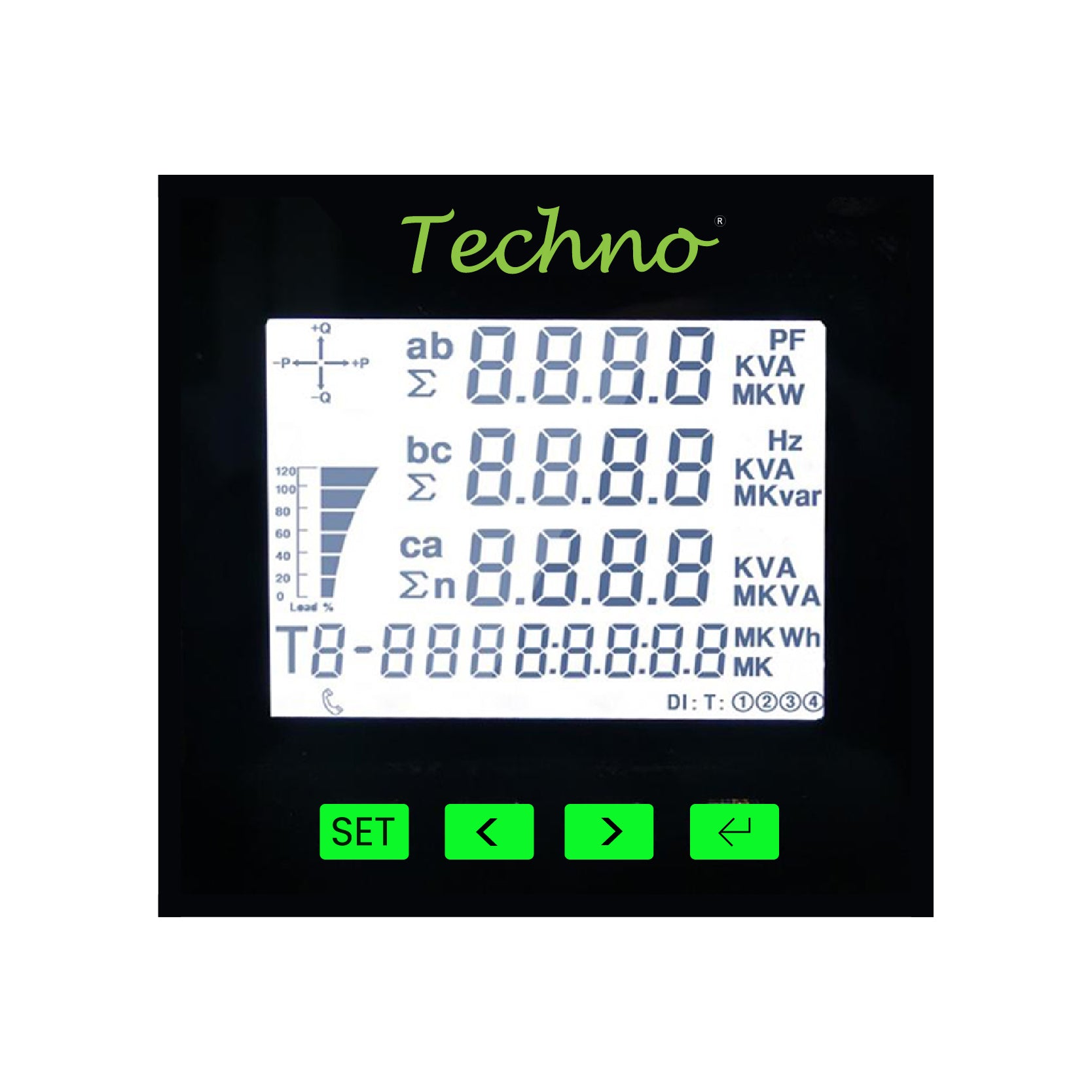 THREE PHASE MULTIFUNCTIONAL PANEL METER TMCB025