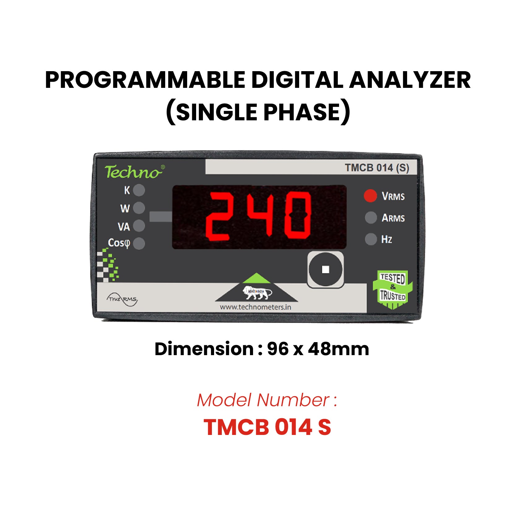 SINGLE PHASE POWER ANALYZER - TMCB 014S
