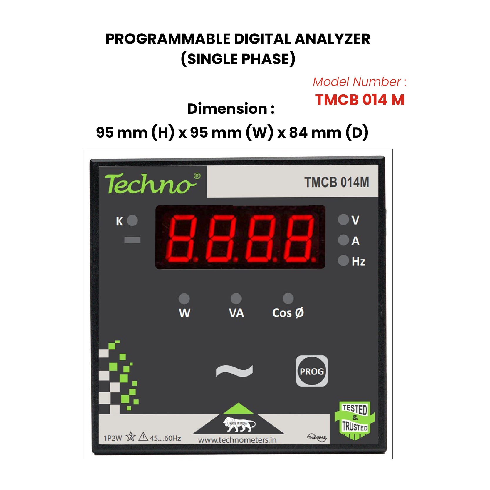 SINGLE PHASE POWER ANALYZER - TMCB 014 M