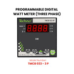 THREE PHASE PROGRAMMABLE DIGITAL  WATT METER