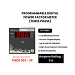 THREE PHASE PROGRAMMABLE DIGITAL  POWER FACTOR METER