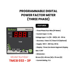 THREE PHASE PROGRAMMABLE DIGITAL  POWER FACTOR METER