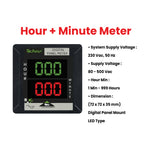 SINGLE PHASE DIGITAL HOUR & MINUTE PANEL METER