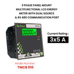 THREE PHASE DUAL SOURCE PANEL METER