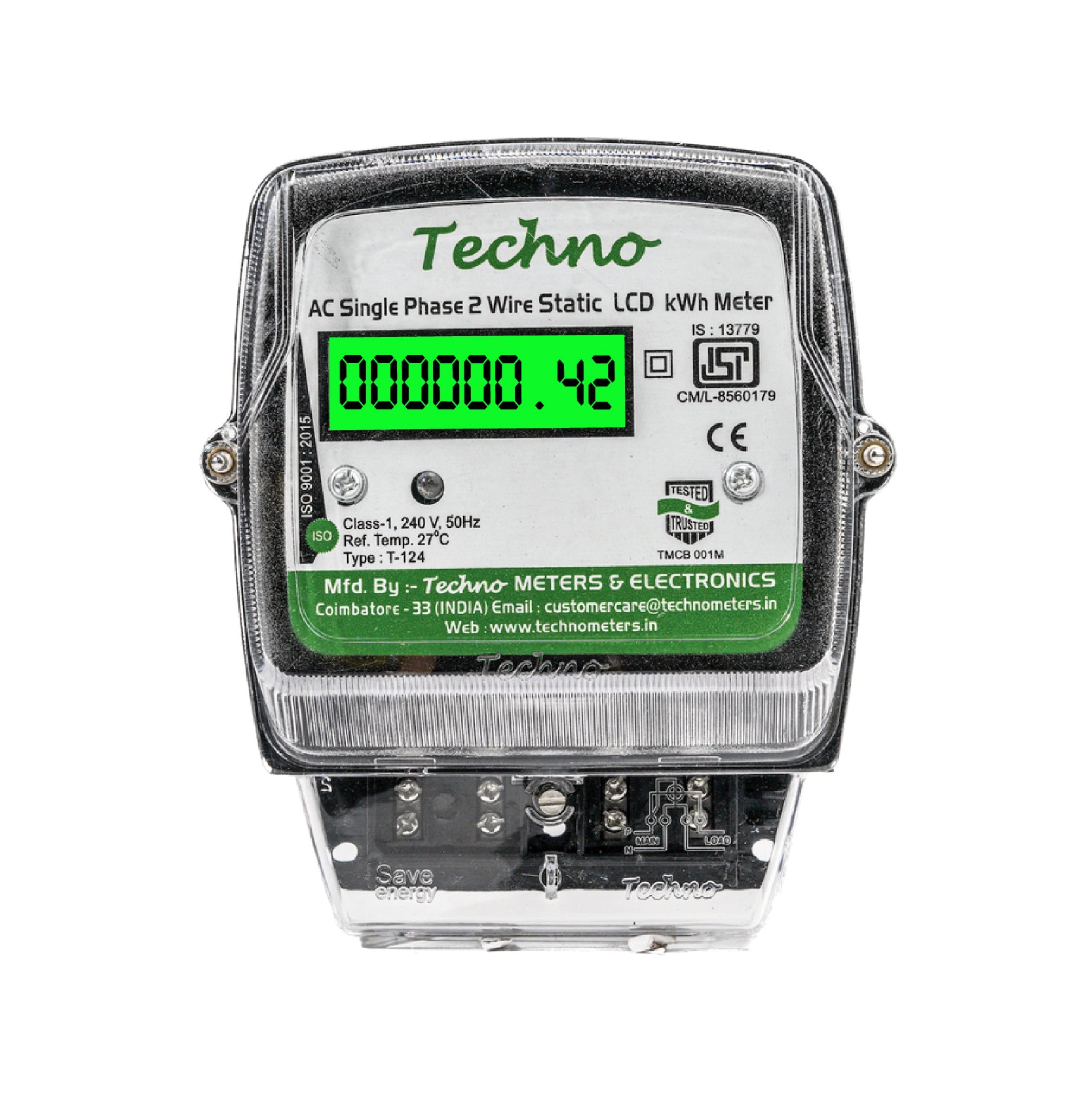 SINGLE PHASE MULTIFUNCTIONAL ENERGY METER (10-40 A)