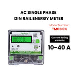 SINGLE PHASE MULTIFUNCTIONAL DIN RAIL ENERGY METER (10-40 A)