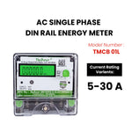 SINGLE PHASE MULTIFUNCTIONAL DIN RAIL ENERGY METER (5-30 A)