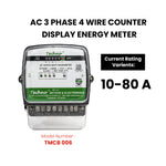 THREE PHASE COUNTER TYPE ENERGY METER (10-80 A)