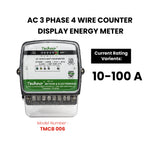 THREE PHASE COUNTER TYPE ENERGY METER (10-100 A)