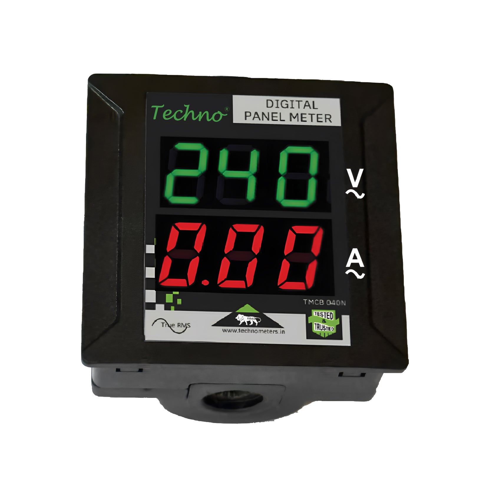 SINGLE PHASE VOLT AMPS PANEL METER WITH INBUILT CT (40A)