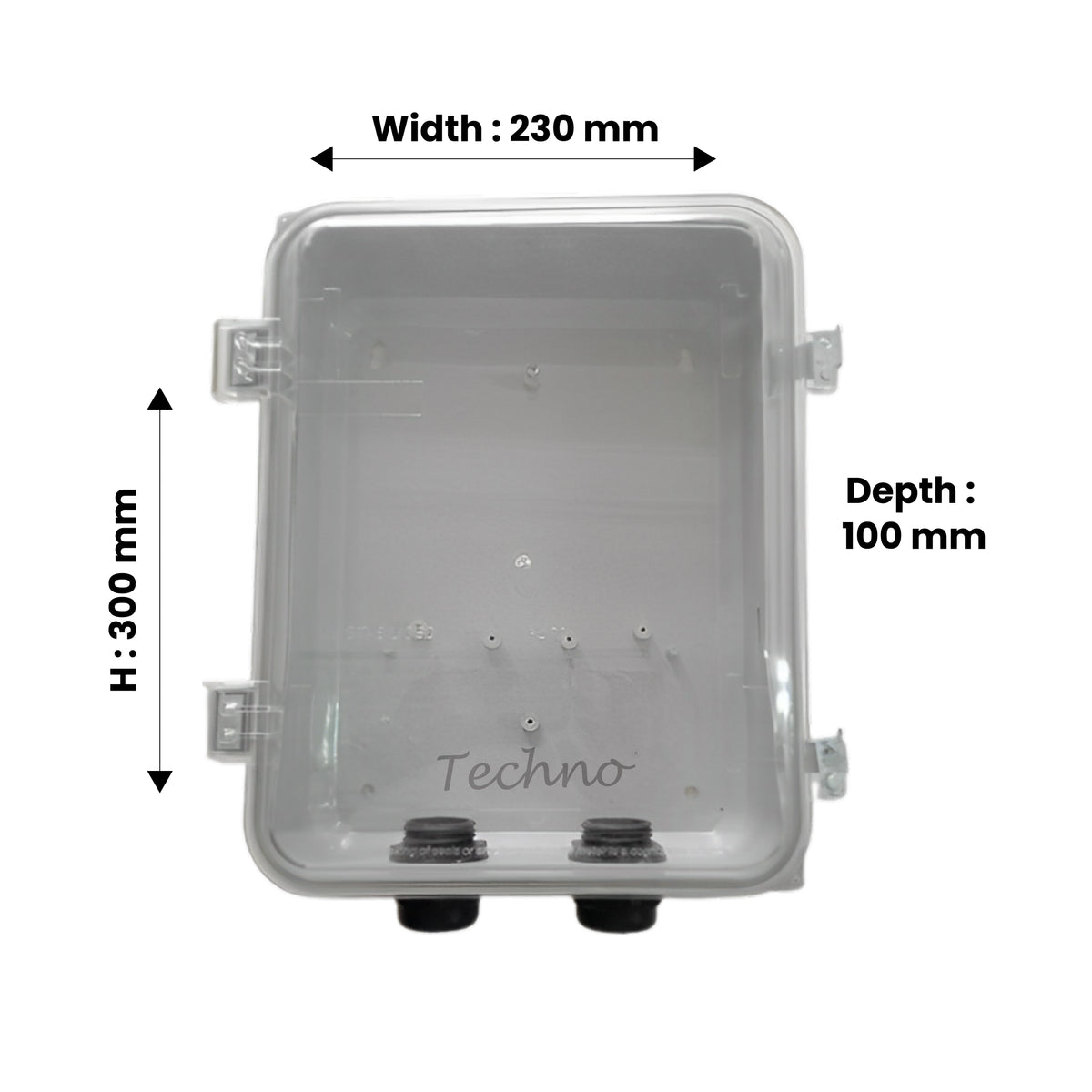 Colorbond Meter Box THREE PHASE POLYCARBONATE METER BOX – Techno Meters & Electronics