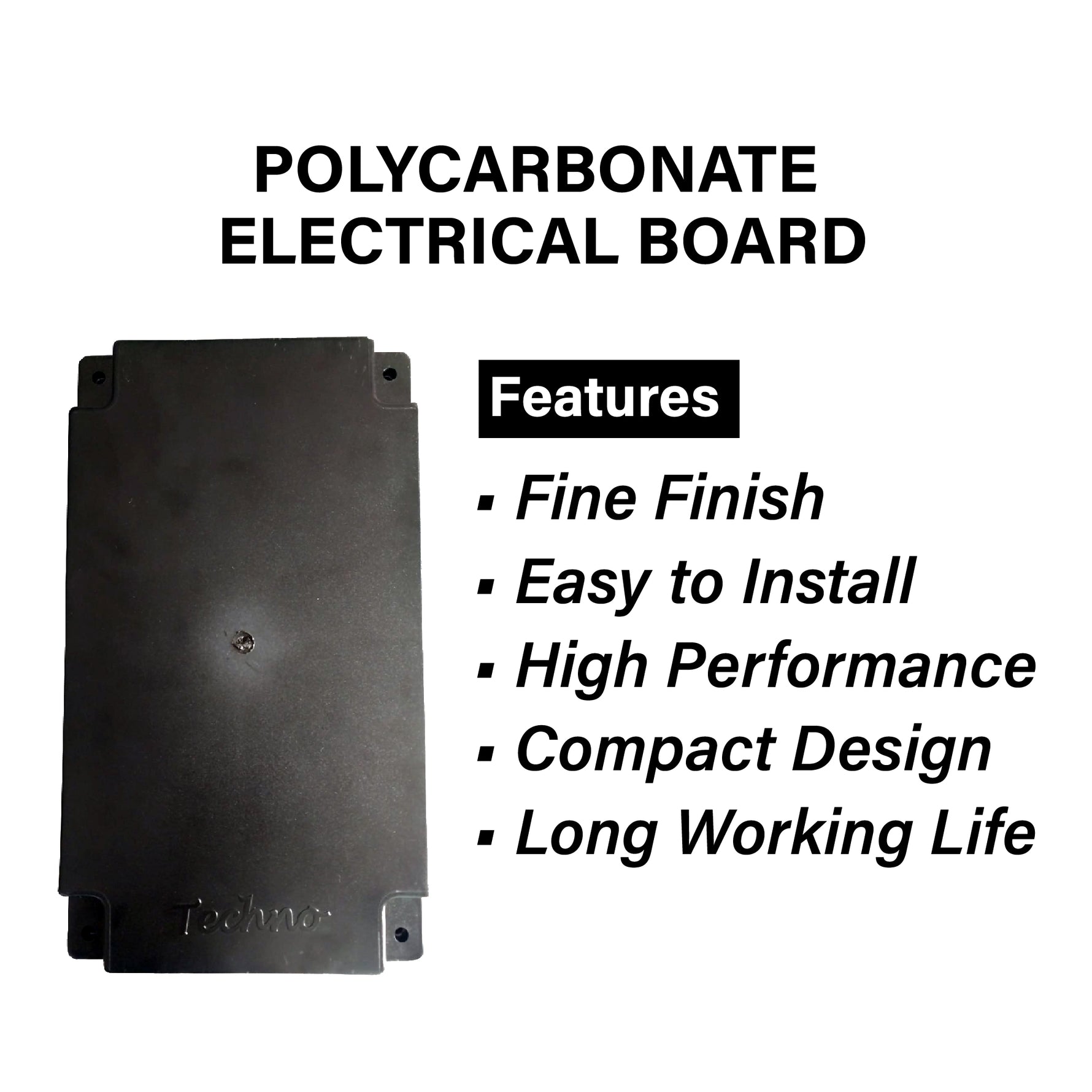 Polycarbonate Electrical Board - for Residential Energy Meter Installation Purposes