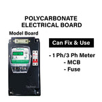 Polycarbonate Electrical Board - for Residential Energy Meter Installation Purposes