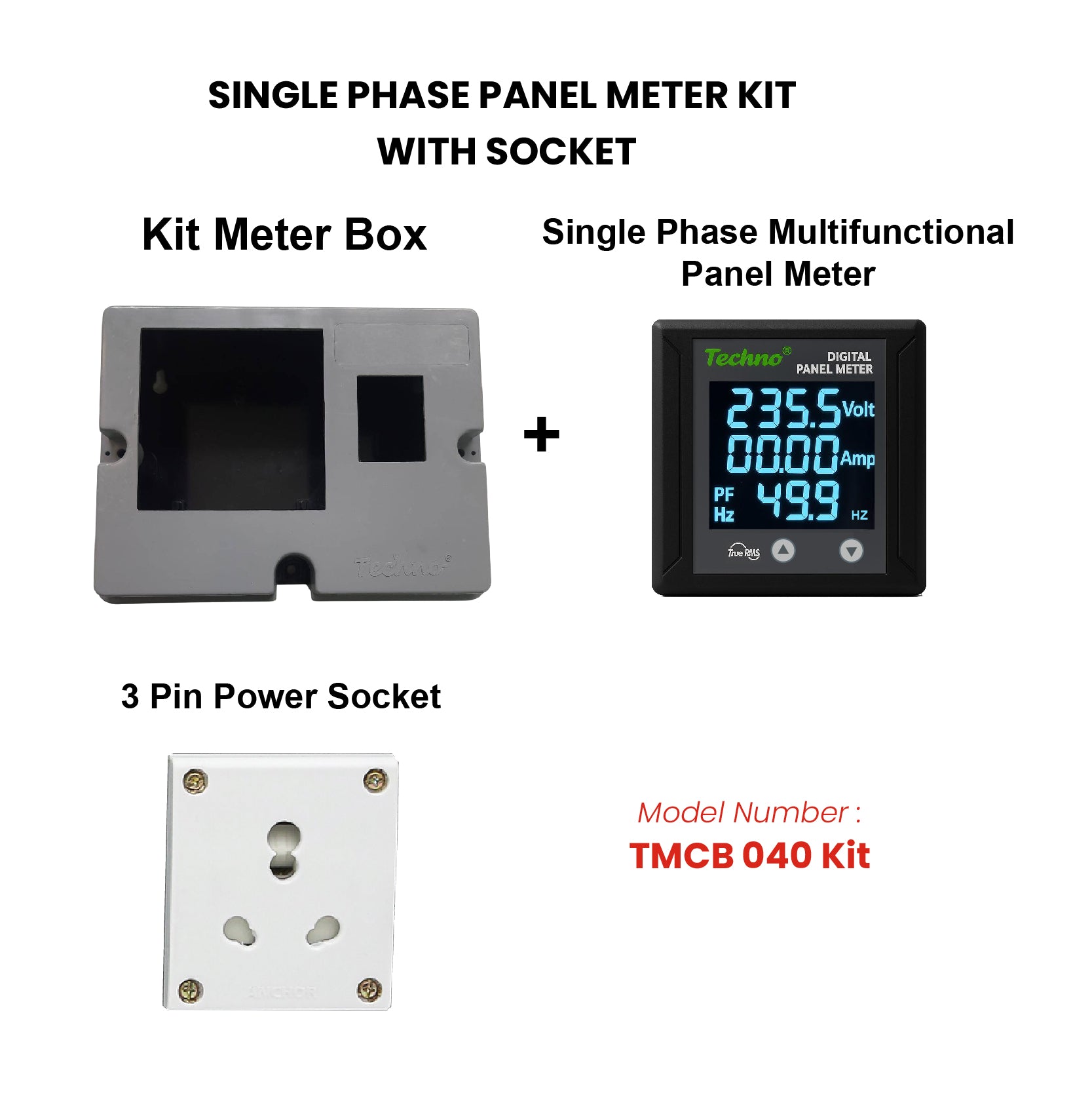 SINGLE PHASE MULTIFUNCTIONAL PANEL METER KIT