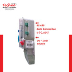 SINGLE PHASE DUAL SOURCE ENERGY METER WITH RS 485 (5-30 A)