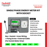 SINGLE PHASE ENERGY METER KIT WITH POWER SOCKET