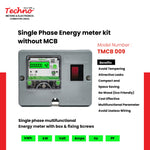 SINGLE PHASE ENERGY METER KIT WITHOUT MCB