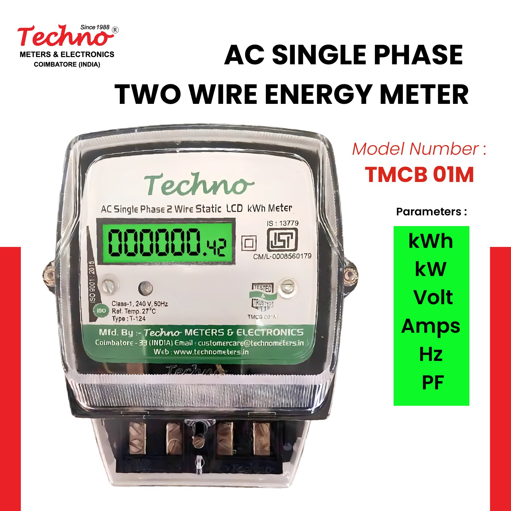 SINGLE PHASE MULTIFUNCTIONAL ENERGY METER (5-30 A)