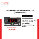 SINGLE PHASE POWER ANALYZER - TMCB 014S