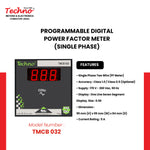 SINGLE PHASE PROGRAMMABLE DIGITAL  POWER FACTOR METER