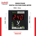 SINGLE PHASE DIGITAL PANEL VOLTMETER