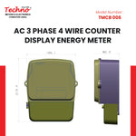 THREE PHASE COUNTER TYPE ENERGY METER (10-80 A)