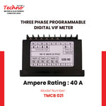 THREE PHASE VOLT AMPS FREQUENCY PANEL METER (40A)
