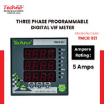 THREE PHASE VOLT AMPS FREQUENCY PANEL METER (5A)