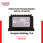 THREE PHASE VOLT AMPS FREQUENCY PANEL METER (5A)
