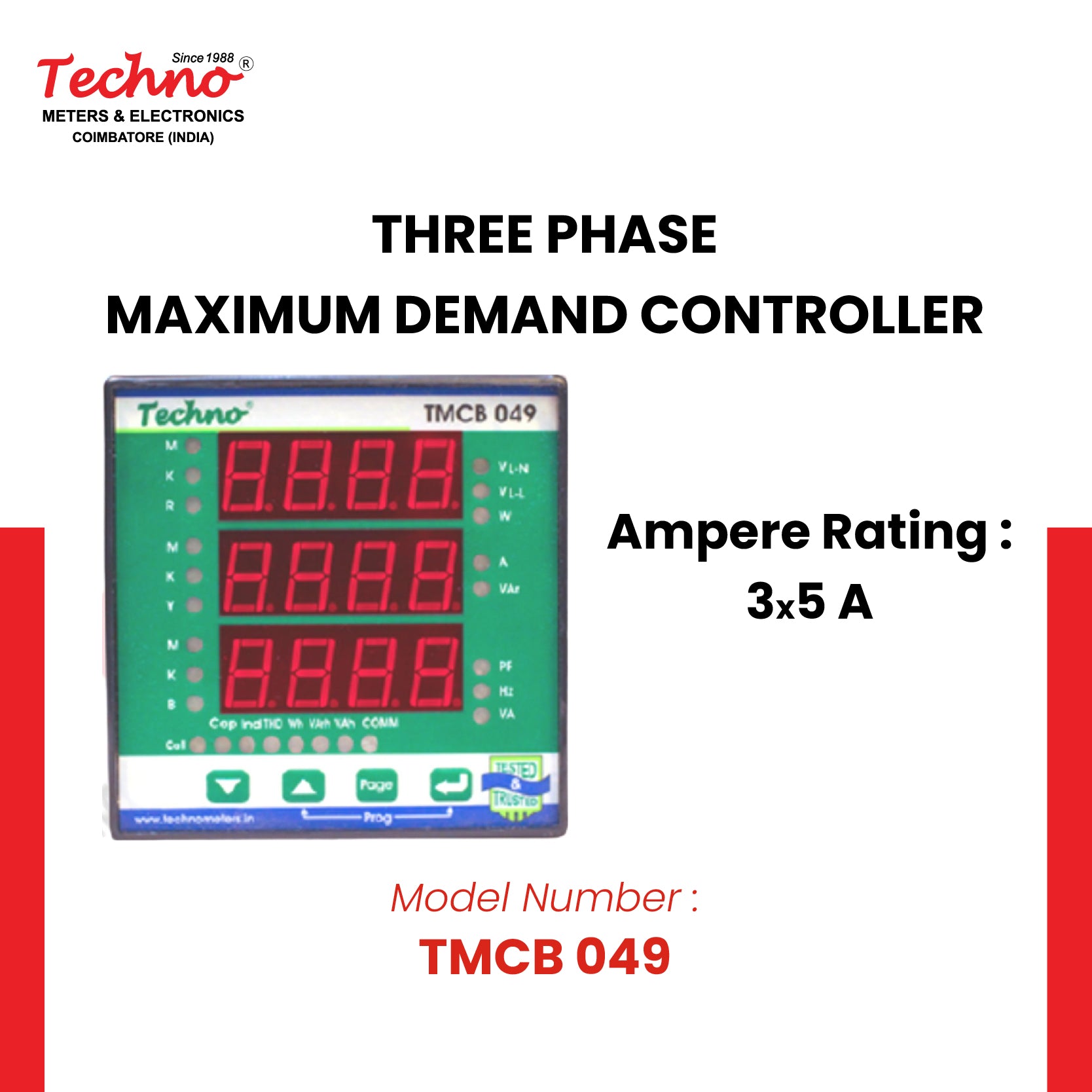 THREE PHASE DEMAND CONTROLLER
