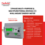 THREE PHASE DIGITAL DIN RAIL MOUNT ENERGY METER (10-60 A)
