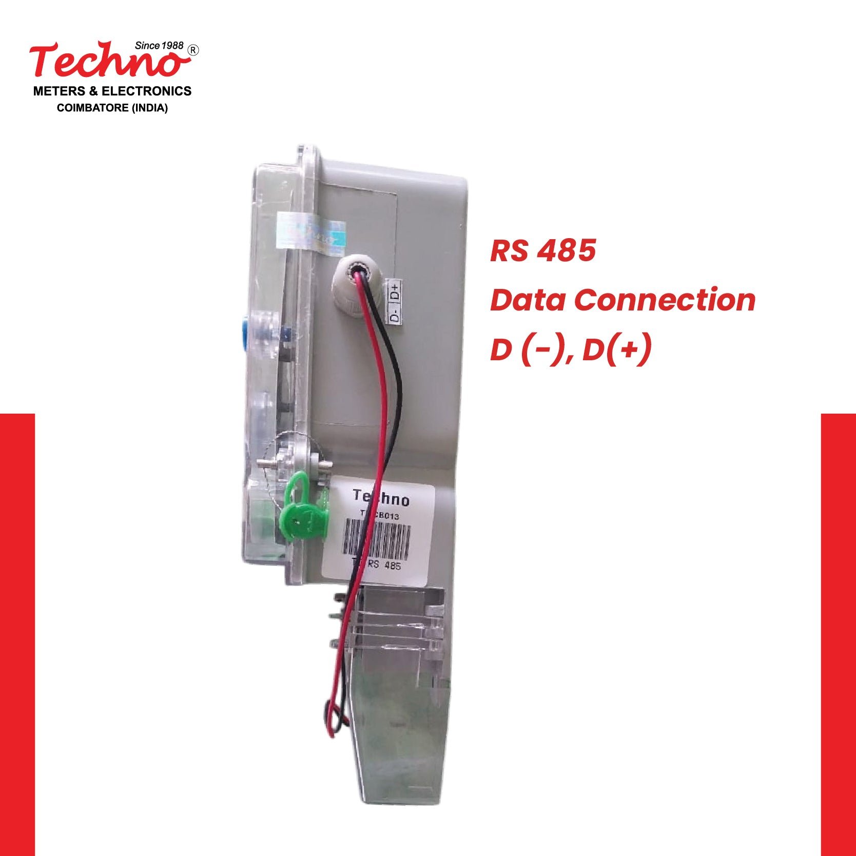 THREE PHASE ENERGY METER WITH RS 485 (10-100 A)