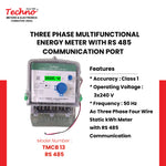 THREE PHASE ENERGY METER WITH RS 485 (10-100 A)