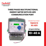 THREE PHASE ENERGY METER WITH RS 485 (10-40 A)