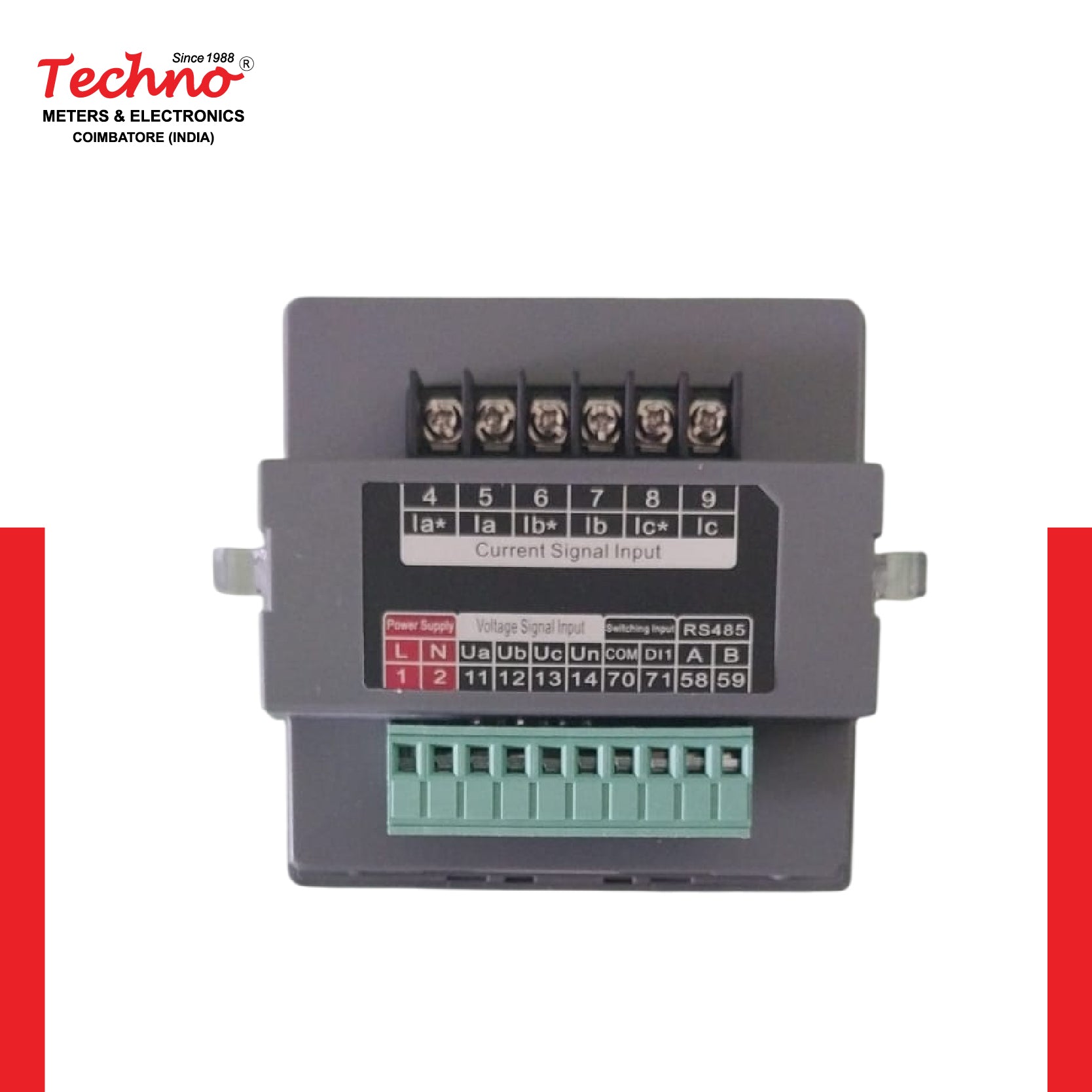 THREE PHASE MULTIFUNCTIONAL PANEL METER TMCB027S