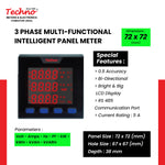 THREE PHASE MULTIFUNCTIONAL PANEL METER TMCB027S
