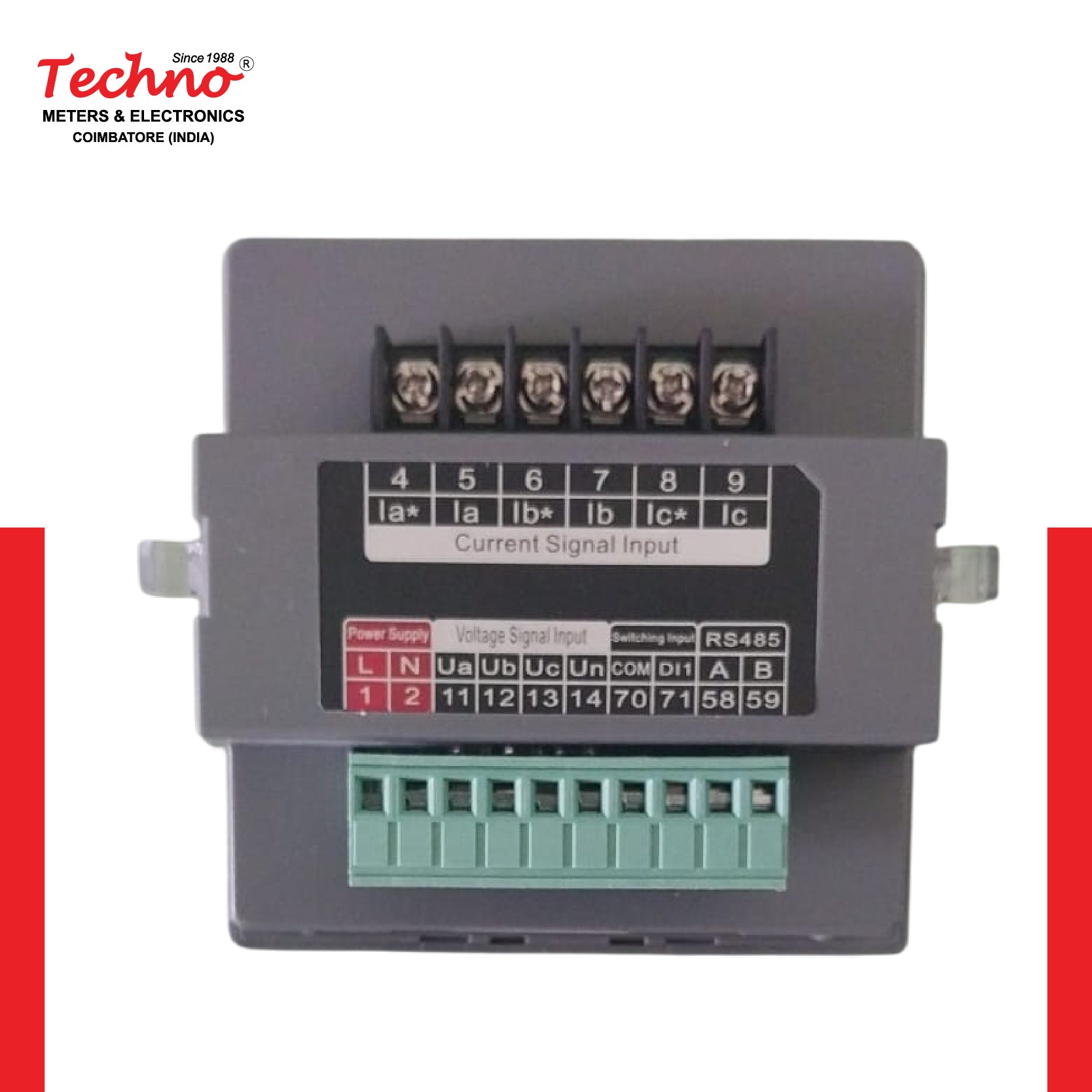 THREE PHASE MULTIFUNCTIONAL PANEL METER TMCB025