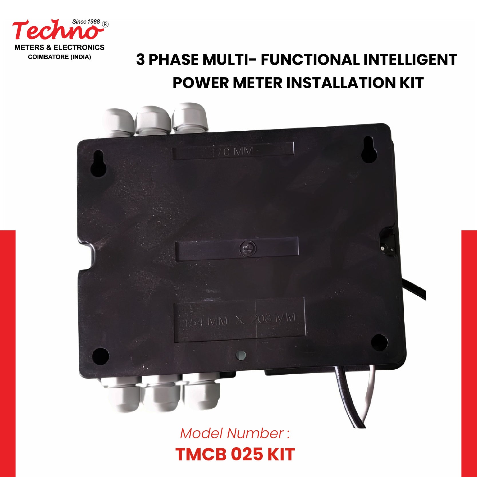 THREE PHASE MULTIFUNCTIONAL PANEL KIT METER (200A)