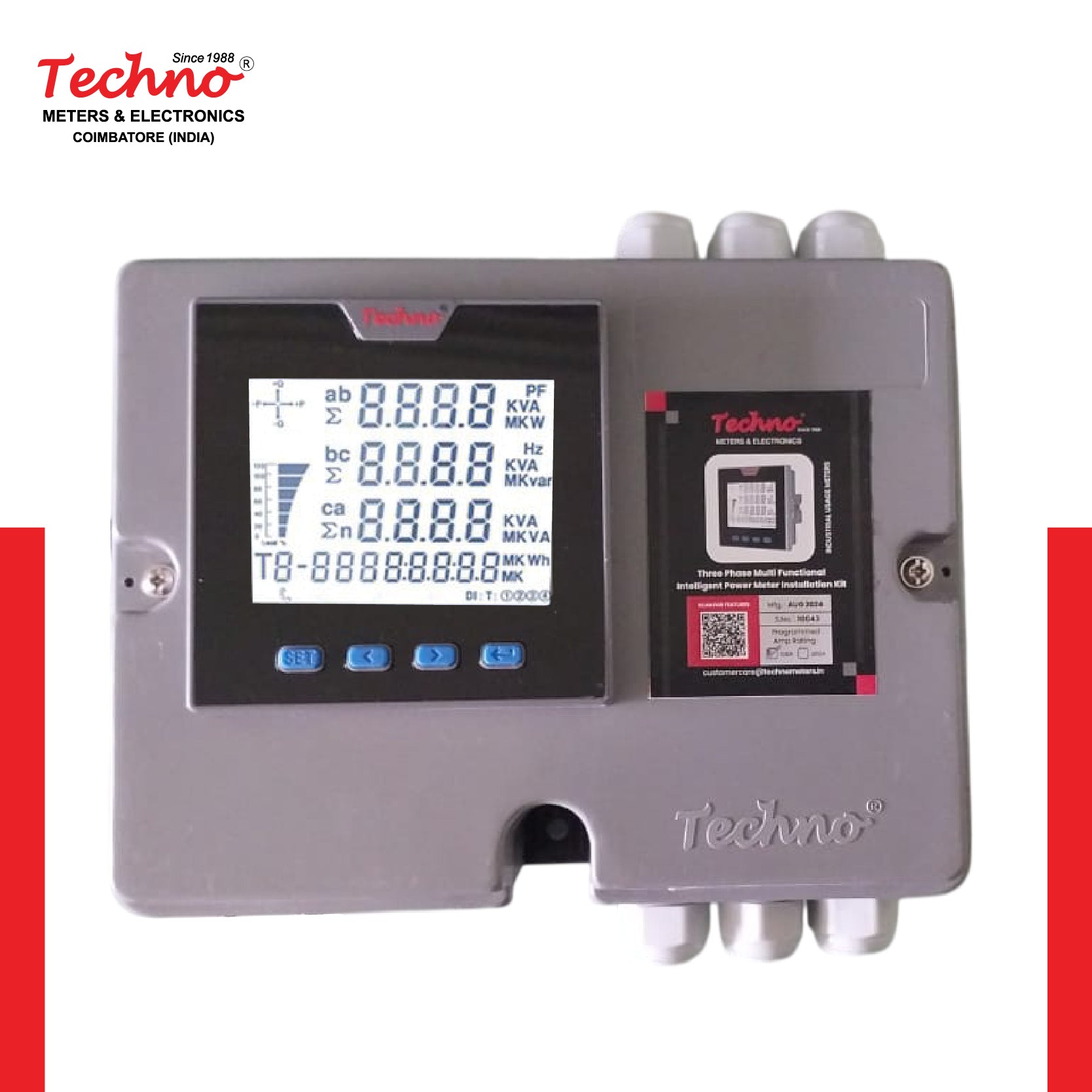THREE PHASE MULTIFUNCTIONAL PANEL KIT METER (400A)